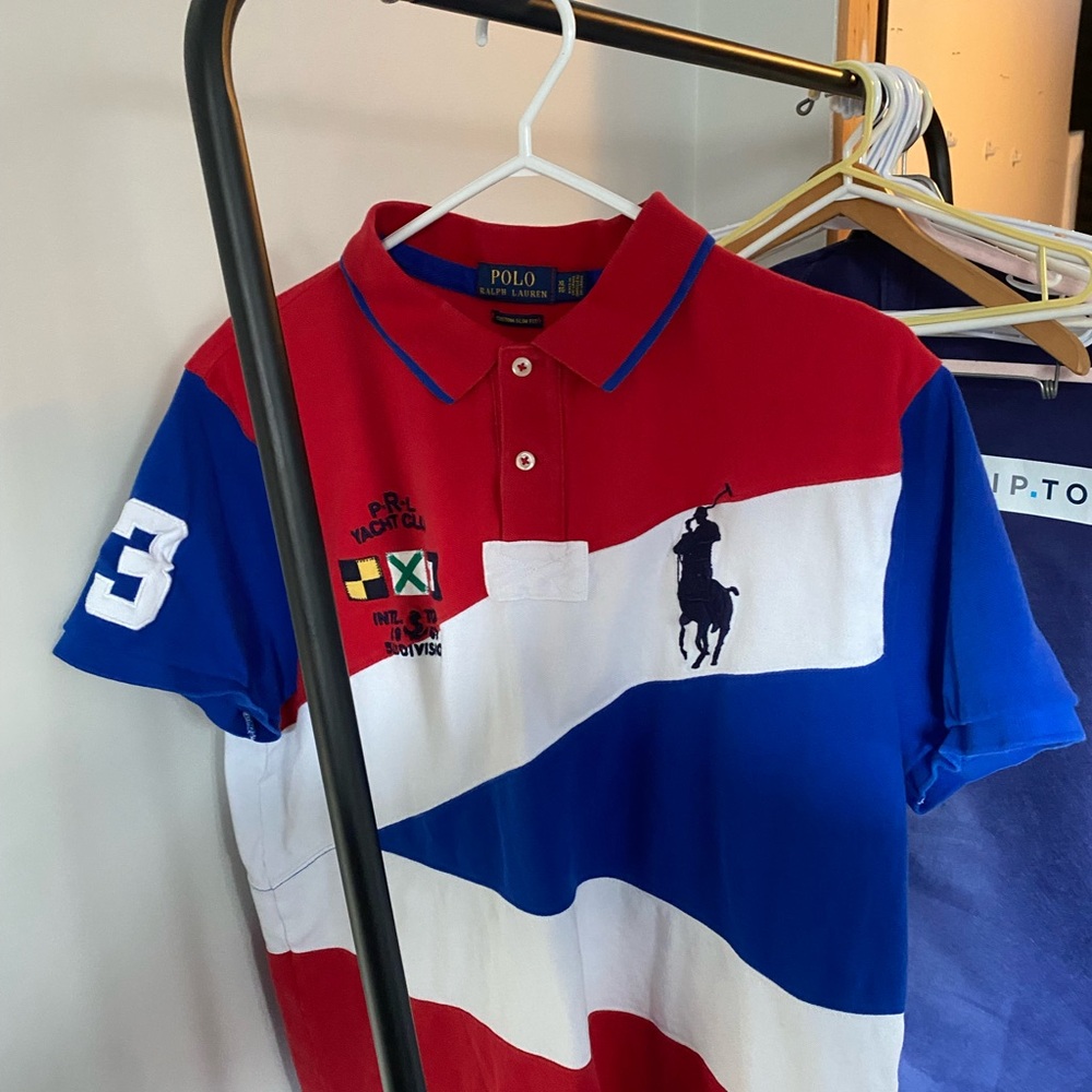 Polo Ralph Lauren Red Blue White Polo Shirt